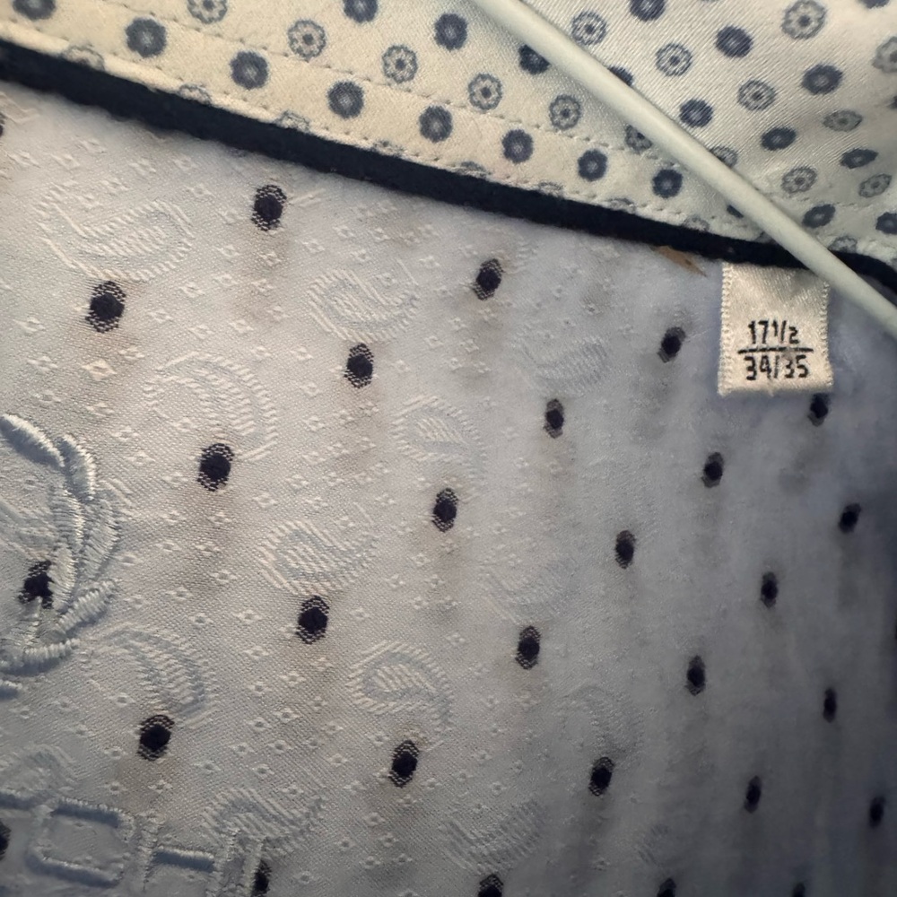 Bugatchi Light Blue Geometric Pattern Shirt - image 7